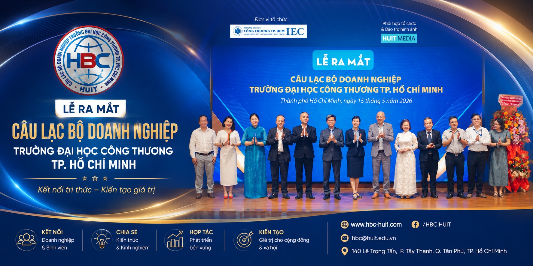 RA MẮT CÂU LẠC BỘ DOANH NGHIỆP HUIT – DẤU MỐC QUAN TRỌNG TRONG CHIẾN LƯỢC KẾT NỐI NHÀ TRƯỜNG VỚI DOANH NGHIỆP